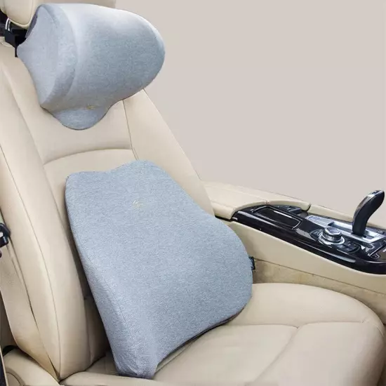 Memory Foam Car Neck Pillow Lumbar Back Support Car Headrest Cushion Seat Pillow