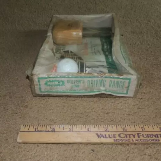 Old stock VINTAGE Wham-O Golfers Home Driving Range W/ Original Packaging 1960's