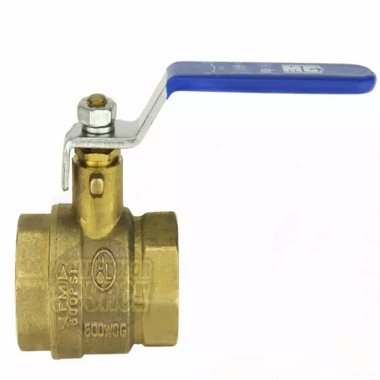 1/2" Female NPT Brass Ball Shut Off Valve Water Air Fluid 600 PSI WOG Full Port