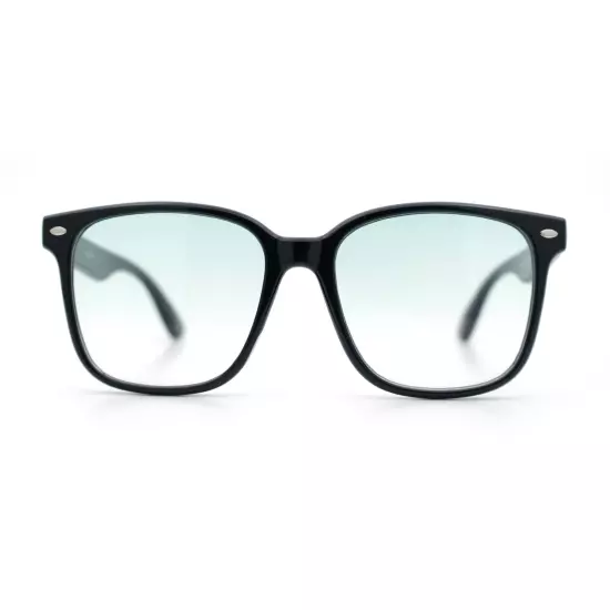 Retro Hipster Photochromic Lens Oversize Horn Rim Plastic Sunglasses