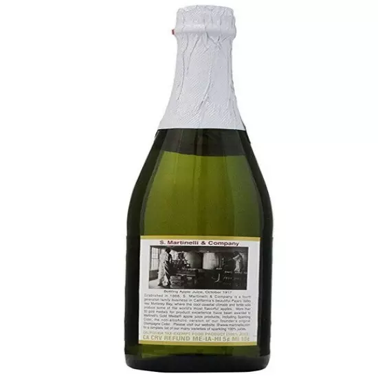 Martinelli's Gold Medal Sparkling Apple Cider Juice, 25.4 oz (8 Bottles)