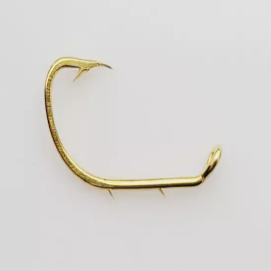 Mustad 92641-GL Gold Baitholder Offset Beak Hook (size: 4, qty: 360pcs)