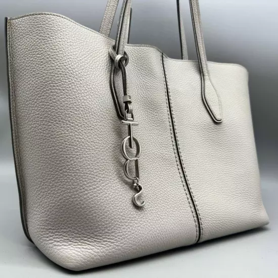 Tod S Handbag Tote Bag Joy Silver Logo Charm