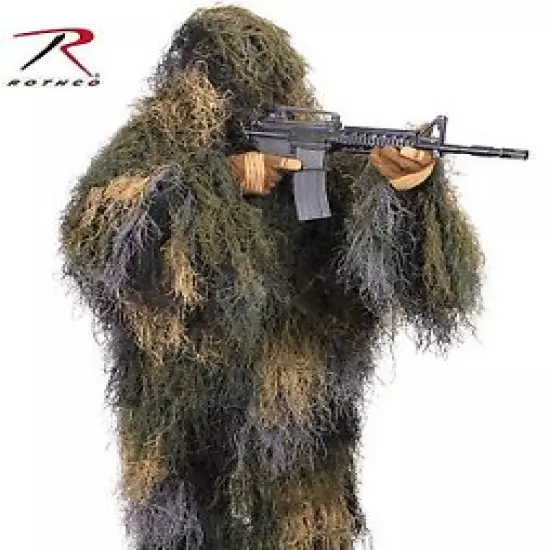 Camouflage Lightweight Hunting & Airsoft Outdoor Ghillie Jacket Rothco 95128