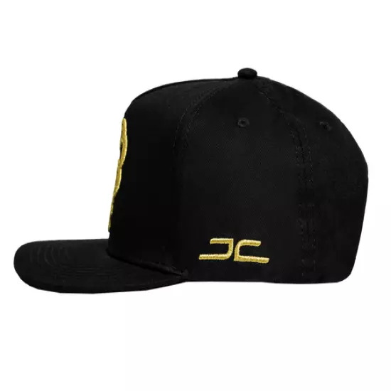 JC HATS SNAPBACK TREBOL BLACK GOLD 1293 BKGD