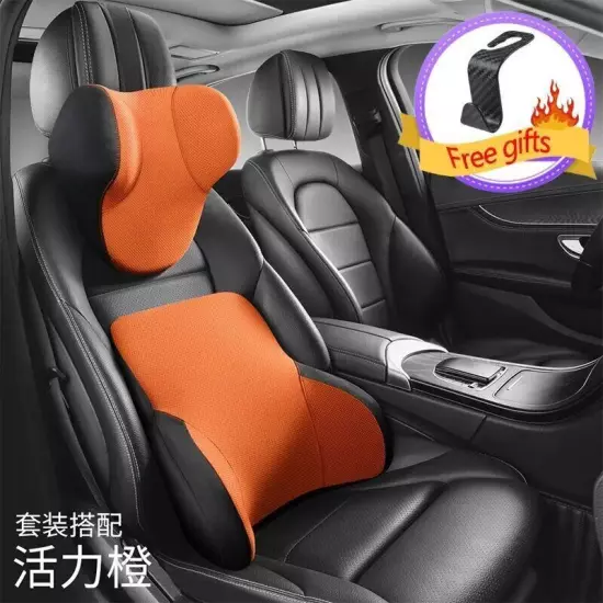 Neck Pillow Car Seat Pillow Support Auto Lumbar Cushion Car Headrest Support