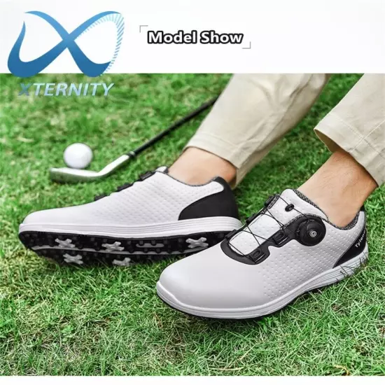 Professional Men's Golf Shoes Waterproof Non-Slip Outdoor Sneakers Walking Shoes