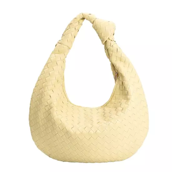 Melie Bianco Katherine Brigitte Satchel Oversized Edition Woven Knot Bag ANTHRO!