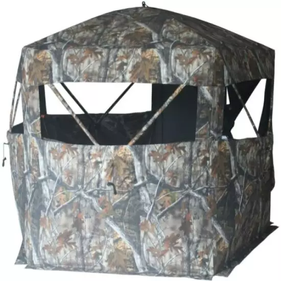 ThunderBay Gobbler Lodge 5-Side Hunting Blind 4 Person 300D Oxford Hunting Blind