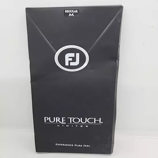 NEW FootJoy Men's Pure Touch Limited Golf Gloves White Medium Worn on Left Hand