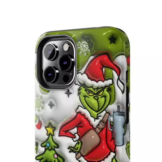 Grinch Tough Phone Cases Samsung S20 S21 S22 S23 Iphone 15 14 13 12 11