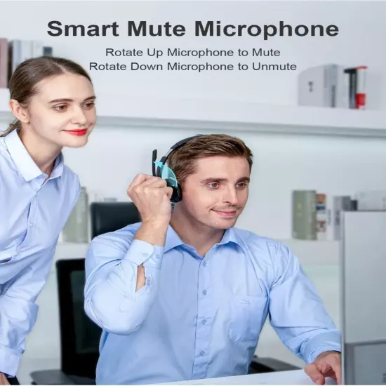 Wireless Office Headset Compatible With All Kinds Of Mobile Devices And Computer