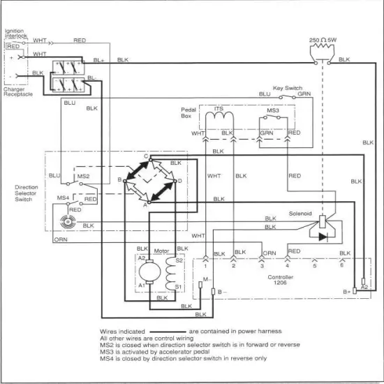 1994-Up ITS Series 36V 350 AMP Curtis Speed Controller, 1206-4301 Made in USA