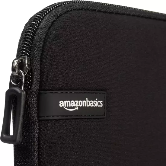 11.6-Inch Laptop Sleeve, Protective Case with Zipper - Black