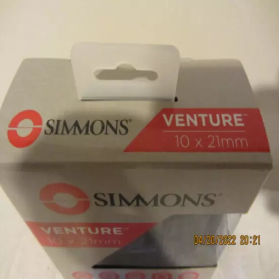 Simmons 10x21mm Venture Roof Prism Weather Resistant Binocular Black 8971021R 