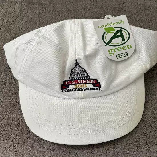 US Open Congressional Golf Hat USGA 2011 White Bethesda Washington DC