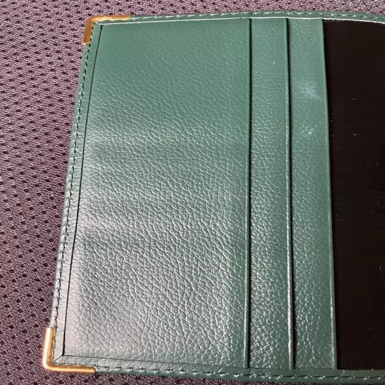 Rolex Passport Case H14.5xW10.7x7.5cm Green Ref.0068.08.34 1990s Unused