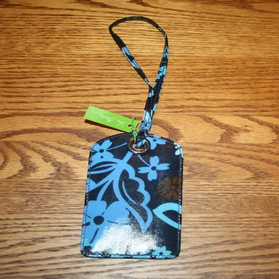 Vera Bradley LUGGAGE TAG laminated travel suitcase ID case gift card holder NEW