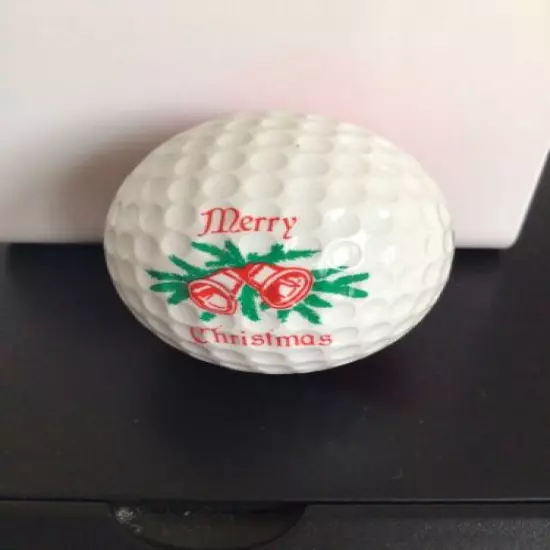 PING GOLF BALL RED/WHITE Ping #1 Merry Christmas Bells Wreath