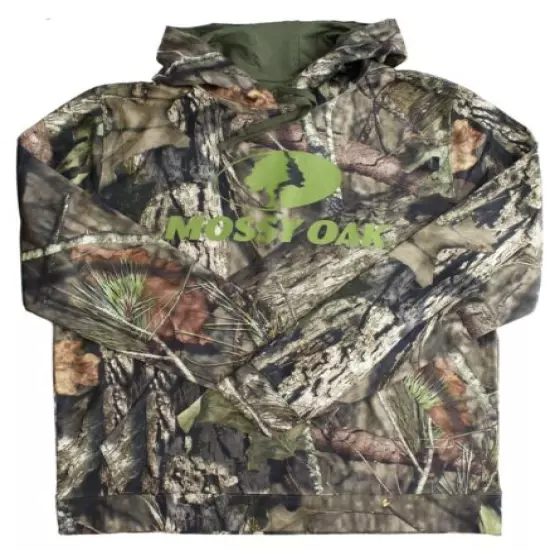 Mossy Oak Hoodie Pullover, Men's Performance Hunting Camouflage Fleece Lined