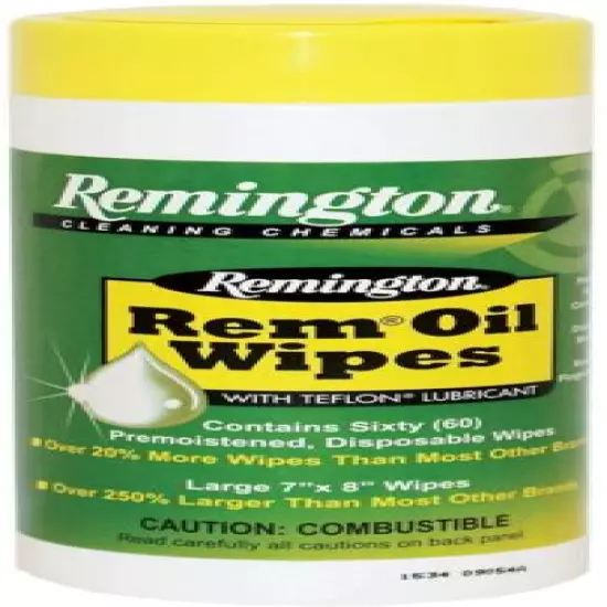 REMINGTON 18384 REM OIL POP-UP WIPES 60 CT