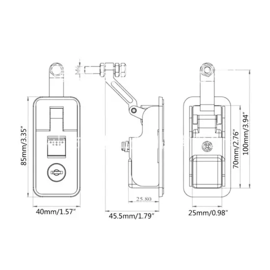 Suitcase Luggage Lock for Truck Caravans Canopies Lock Lock