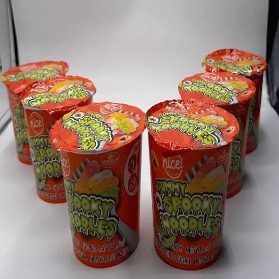 Nice Spooky Noodles Gummy Candy net wt 2,47, Pack of 6, EXP 10/24