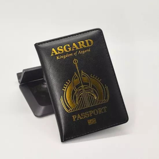 New Limited Edition Wakanda Asgard Passport Holder Pu Leather Travel Wallet