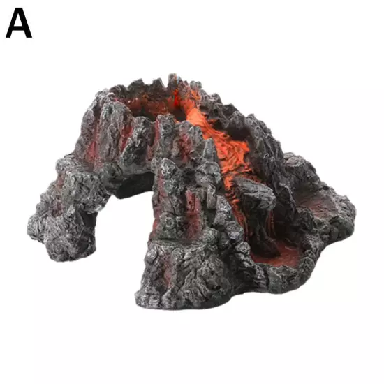 Fish Tank Volcano Decoration Volcanic Eruption Decoration T7N7