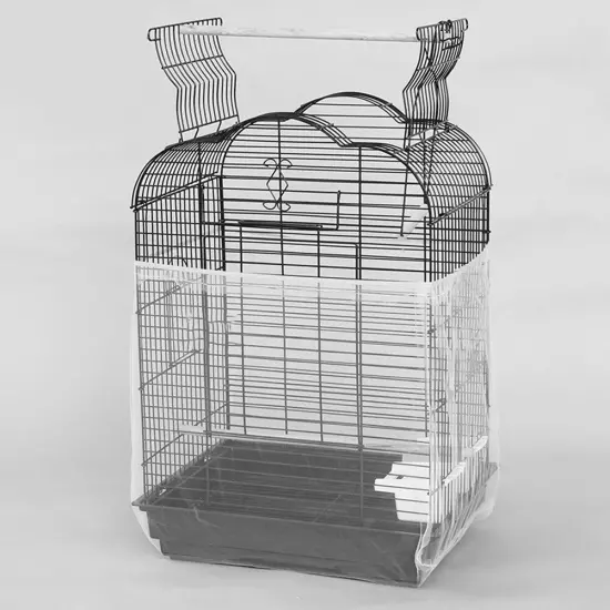 Dustproof Birdcage Parrot Cage Net Easy Cleaning Seed Catcher Guard Pet