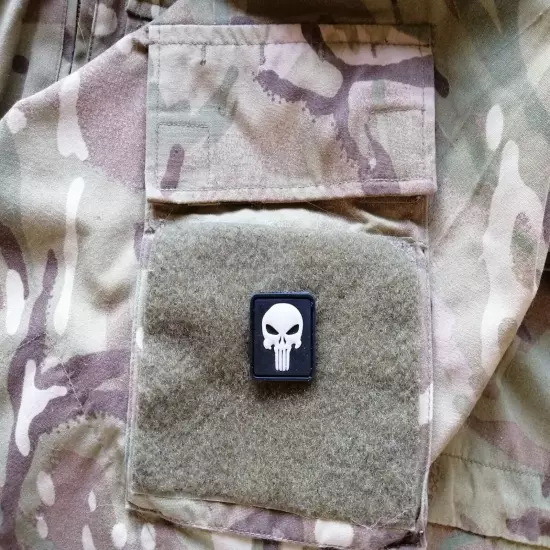 3D PVC Skull Military Patch Tactical Special Morale UKRAINIAN ARMY PATCH