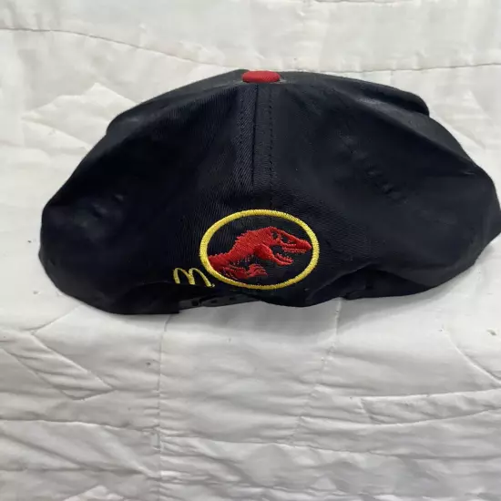 Vintage 1993 Team Jurassic Park Mcdonalds Snapback Hat 90s Rare