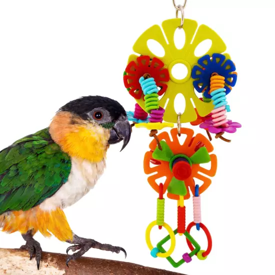 Spring Twister Bird Toy Medium Size Bird Toy, Parrot Toys, Chewable Bird Toy