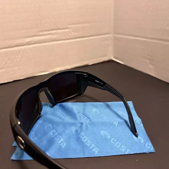 Costa Del Mar Permit Sunglasses Black Frame Blue/Green Lenses *New W/Case*