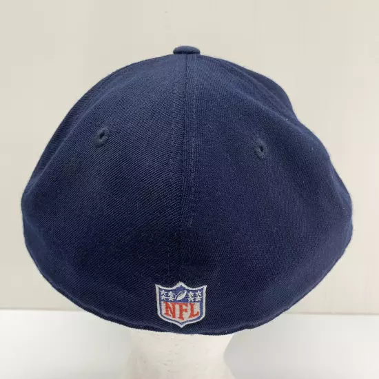 Chicago Bears Wool Hat Men's Size 7 3/4 Reebok Fitted Blue NFL Team Apparel Cap