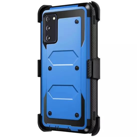 For Samsung Galaxy S20 FE 5G Shockproof Phone Case Cover w/ Belt Clip Holster