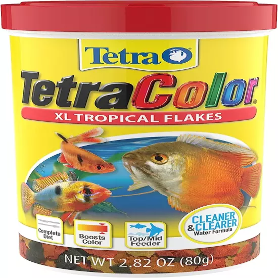 TetraColor Tropical Flakes – Color Boosting Fish Food, Nutritionally Balanced, 7