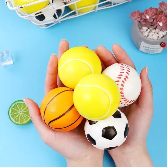 1X Baseball Hand Wrist Finger Exercise Stress Relief Balls Therapy Squeeze E9W8