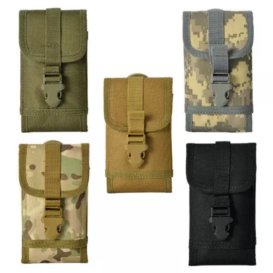 Tactical Military Universal Cell Phone Pack Bag Waist Belt Molle Pouch Holster