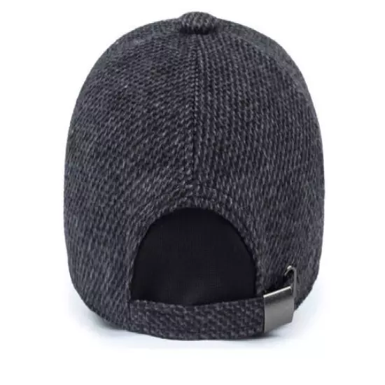 Men's Winter Hat Baseball Hat with Ear Flaps Warm Cotton