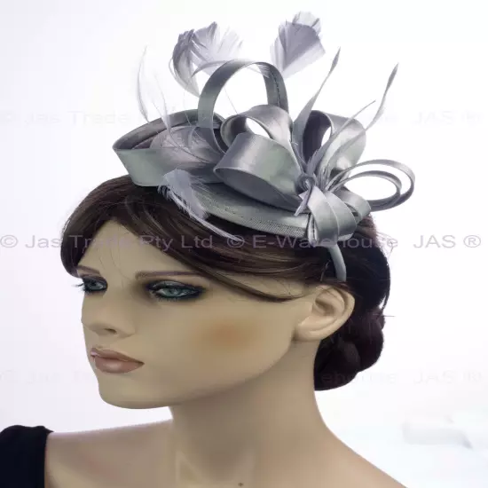 Spring Racing Race Party Melbourne Cup Feather Headband Hairband Clip Fascinator