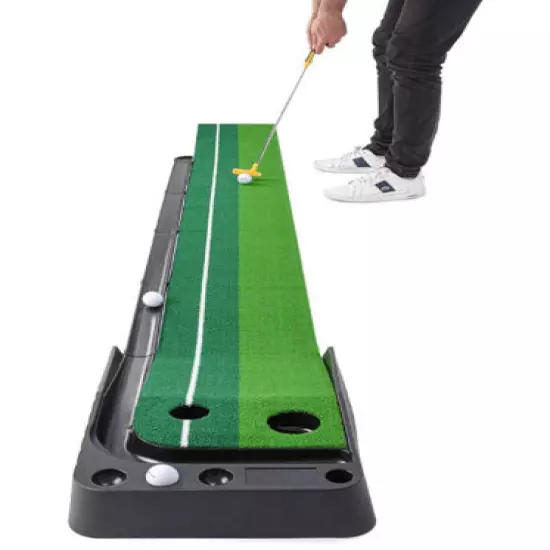 **READ** AbcoTech Indoor Golf Putting Green Golf Training Aid with 3 Bonus Balls