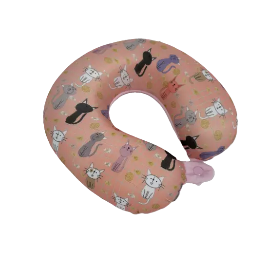 Bookishbunny Kids Memory Foam Neck Head Support Pillow Travel Car Airplane Home