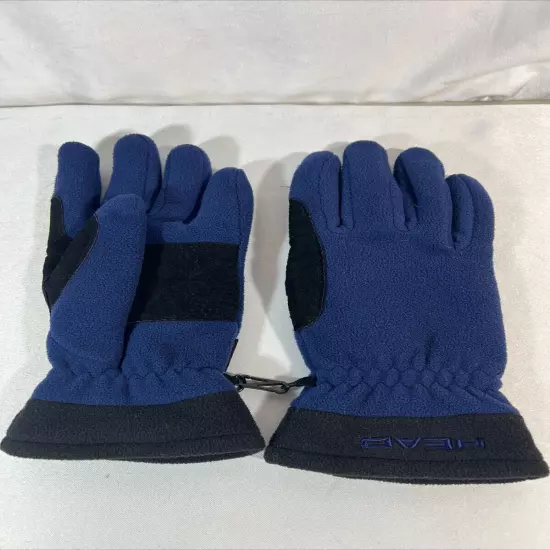 Head Men's Winter Gloves Insulated 100% Polyester Size Large Black Blue