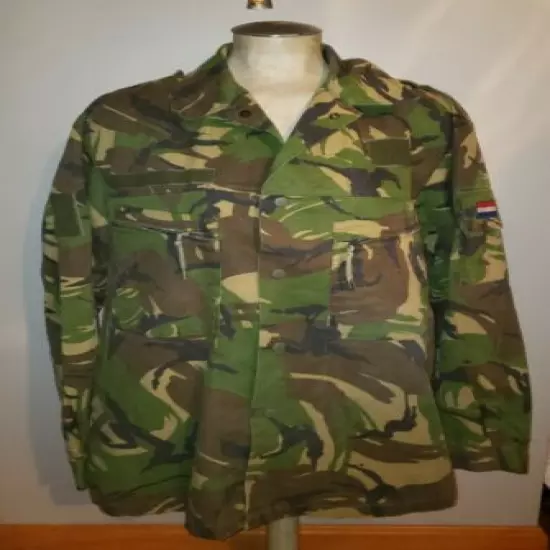 Vintage Marquardt & Schultz military camouflage jacket bars camo hunting L XL