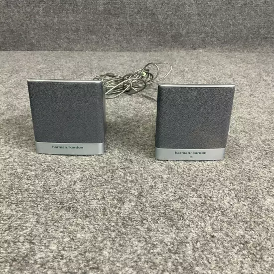 Harman Kardon ZYLUX-SZ DC 12V Wired Pair Computer Speakers With Adapter