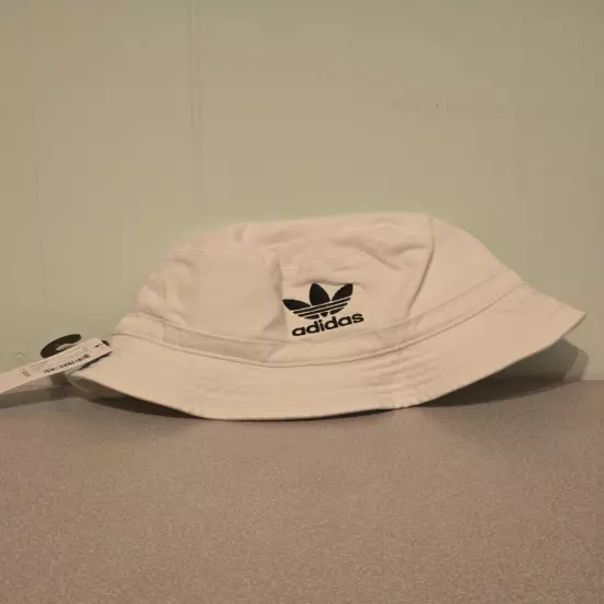 Adidas Originals Washed Boonie / Bucket Hat Trefoil Logo CM3933 White / Black