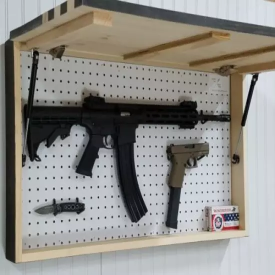 36" Dont Tread On Me Gadsden Flag Gun Concealment Cabinet Hidden Firearm Storage