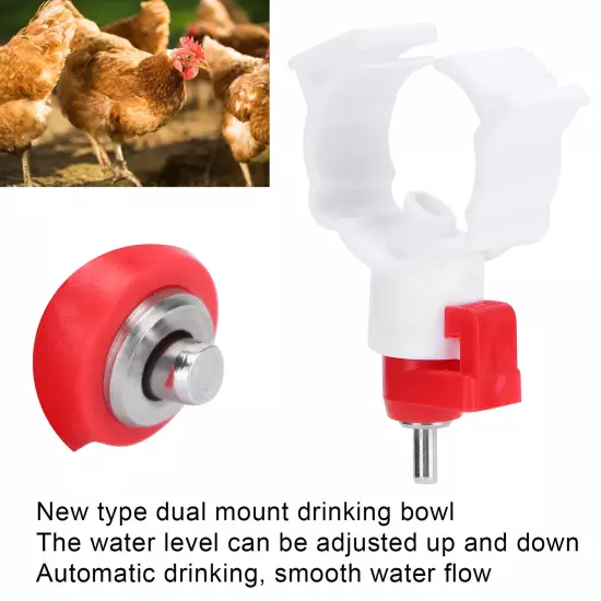 Automatic Chicken Docking Water Feeder Nipples Adjustable Poultry Drinking