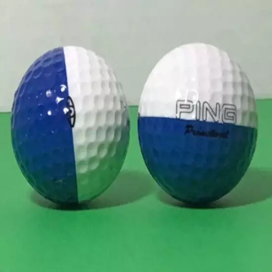 Vintage Ping Golf Balls, Blue / White, Nice